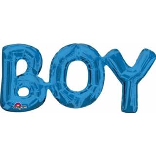 👉 Folie blauw jongens Ballon Jongen Geboren 55 Cm - Ballonnen 8719538144460