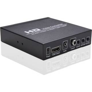 👉 Switch SCART/HD to HD Video Converter Support 720P/1080P PAL/NTSC SCART Input 3.5mm Audio Coaxial Output US Plug