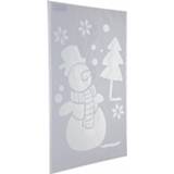 👉 Sjabloon Kerst Raamsjablonen Sneeuwpop Plaatjes 54 Cm - Raamdecoratie Sneeuwspray 8718758983606