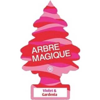 👉 Luchtverfrisser roze Arbre Magique 12 X 7 Cm Voilet & Gardenia 8001365023101