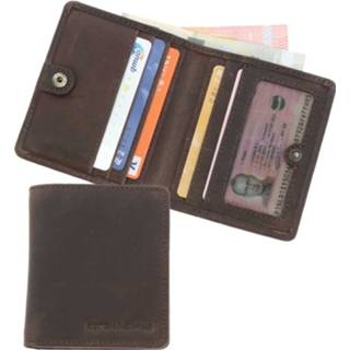 👉 Portemonnee bruin active Platte RFID vintage ecoleer - Fox donkerbruin 8719743367340