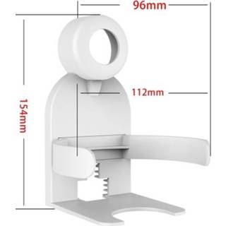 Router wit Wall-mounted Bracket Easy Installation Nondestructive Signal Compatible with Google Nest Wifi router+point White