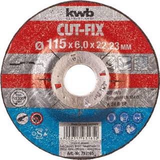 👉 Schuurschijf KWB Cut-Fix Schuurschijf, Metaalbewerking 115mm 4009317931652