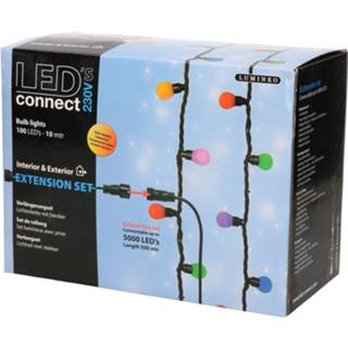 👉 Kerstversiering LED lampjes verleng set gekleurd 10 meter