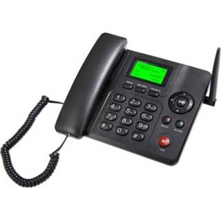 👉 Draagbare radio Fixed Wireless Phone Desktop Telephone Support GSM 850/900/1800/1900MHZ Dual SIM Card 2G Cordless with Antenna Alarm Clock SMS Recording Funtion for House Home Call Center Office Company Hotel