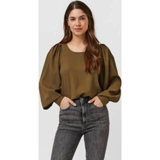 👉 Blous gerecycled materiaal l vrouwen bruin Blouse 'Bine' 5715206682930