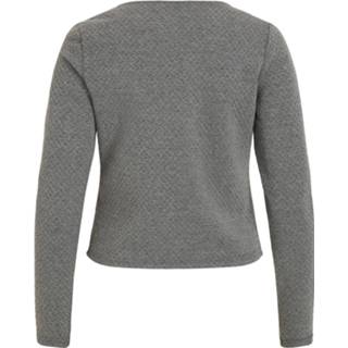 👉 Vest sweatstof XS vrouwen grijs Gebreid 'VINAJA' 5710637086685