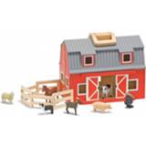👉 Boerderij speelgoed houten hout multikleur kinderen stal inklapbaar met dieren voor 8718758720263