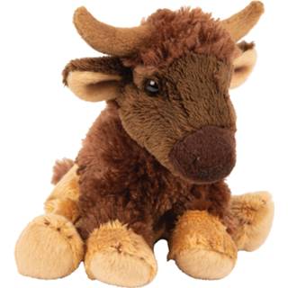 👉 Knuffel multi pluche kinderen dieren bizon buffel 15 cm