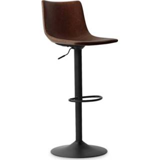 👉 Barkruk bruin kunstleer Jeroen - Set van 2 7435152995981