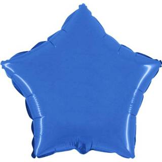 Folieballon blauw folie ster metaal active 46 cm - 8019081020380