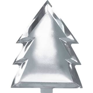 👉 Bord zilver In Kerstboom Vorm (6 Stuks) 5055995980047
