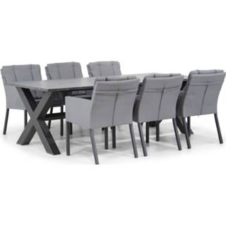 👉 Tuinset textileen dining sets grijs-antraciet antracite Lifestyle Parma/Calgary 240 cm 7-delig 7435147487408