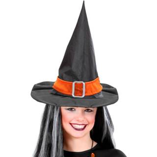 👉 Heksenhoed oranje active kinderen kind met riem 8003558515240
