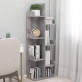 👉 Boekenkast active 48x25,5x140 cm spaanplaat betongrijs 8720286645932