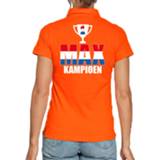 Polo shirt active vrouwen oranje fan poloshirt / kleding Hup Holland EK/ WK voor dames