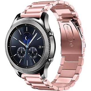 👉 Stalen band roze Strap-it Samsung Gear S3 (rosé pink) 8720626969285