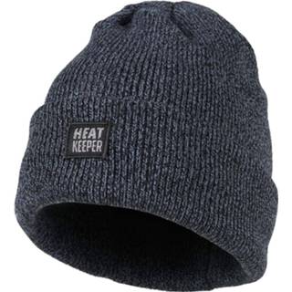 👉 Muts antraciet One Size mannen zwart Heatkeeper Thermo Heren Water en Windproof 8718051601801