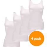 👉 Singlet wit l vrouwen Apollo Dames Bamboo 4-pack-L 5901453731372