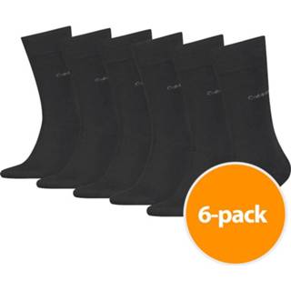 👉 Sokken zwart One Size mannen Calvin Klein Heren 6-pack Zwart-one 5901453731259
