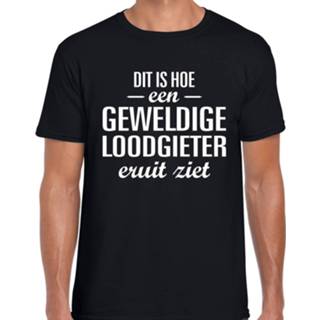 Shirt active bouwvak mannen zwart Dit is hoe een geweldige loodgieter eruit ziet cadeau t-shirt heren