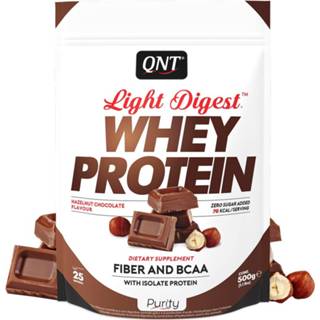 👉 Eiwitpoeder active QNT Light Digest Whey Protein - Eiwit Poeder 500 gram Hazelnut Chocolate 5425002407797