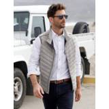 👉 Body warmer kunstvezels beige effen mannen ecru Bodywarmer met praktische ritszakken BABISTA 4055707460219