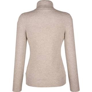 👉 Coltrui effen vrouwen beige getailleerd kasjmier Alba Moda 9008775037024 9008775037031