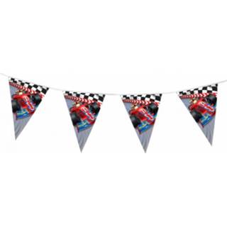 👉 Vlaggenlijn kinderen 3x Kinderfeest Thema Formule 1 Slingers - Vlaggenlijnen 8719538686380