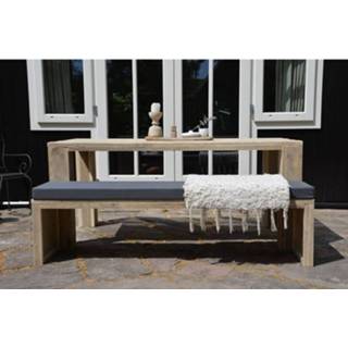 👉 Tuinbank Wood4you - Zaandam 150cm Steigerhout 'Doe Het Zelf' Bouwpakket 7433637817803