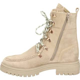 👉 Veterboots beige vrouwen suede PS Poelman Monk 8720251546790 872025154682