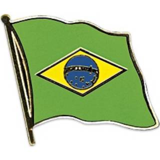 👉 Speld multi Pin speldje broche vlag Brazili? 20 mm