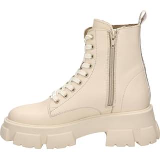 👉 Veterboots leer vrouwen ecru Steve Madden 8720251457133 872025145710