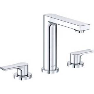 👉 Wastafelmengkraan chroom Kludi Bozz 3-gats staande 18 cm, 4021344097408