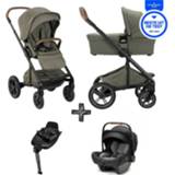 👉 Kinderwagen active merken kinderen Set | Nuna Mixx Next Pine Incl. Autostoel Pipa & Base 360 System