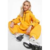 👉 Petite Trainingspak Met Hoodie En Cargo Joggingbroek, Orange