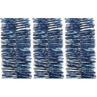 👉 Kerstboom blauwe 3x Donkerblauwe kerstslinger 7 x 270 cm versieringen