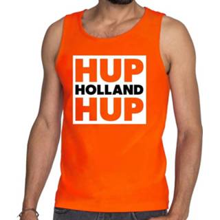 👉 Tanktop oranje mannen Ek / Wk Supporter Mouwloze Shirt Hup Holland Voor Heren 2xl - Feestshirts 8720147258202