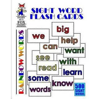 👉 Compact Flash geheugen engels Sight Word Cards: 500 Rainbow Words 9781070572284
