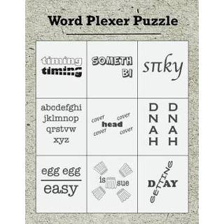 Large engels Word Plexer Puzzle: Rebus Puzzles Phrase Games Teasers Book Print 9781089028604