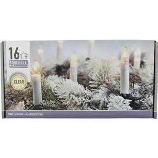 👉 Kaars Kerst kaarsen verlichting 16 lampjes - Kerstverlichting kerstboom 8718758641889