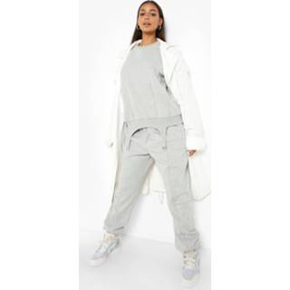 👉 Trainingspak Met Sweater Met Korset Detail, Grey Marl