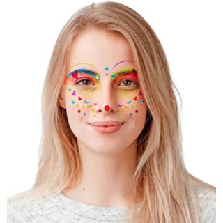 Active Gezicht sticker clown glitter 8003558519682