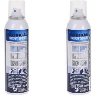 👉 Kunstsneeuw 3x Stuks Sneeuwspray/spuitsneeuw Vorstspray Bussen 150 Ml - Kunstsneeuw/nepsneeuw Sneeuwdecoraties 8720276147859