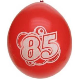 👉 Ballon 24x Stuks Gekleurde Ballonnen 85 Jaar Leeftijd Thema - 8720276131643