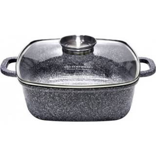 👉 Kookpan aluminium Edënbërg Stonetec Line - Luxe Kookpan/braadpan Met Deksel Ø 22 Cm 7444736316364