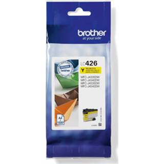 👉 Inktcartridge geel stuks KJetcartridges Brother inktcartridge, 1.500 pagina's, OEM LC-426Y, 4977766809504