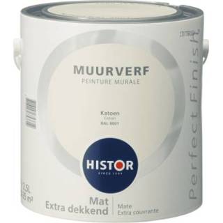 👉 Muurverf mat Histor Perfect Finish - Groet 2,5 liter