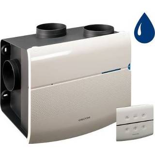 👉 Woonhuisventilator wit Orcon smartline MVS-15 perilex met vochtsensor en RF bediening 21130040 8718403863130