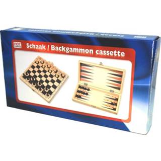 👉 Schaken Schaak-/backgammon Klapcassette 8717072001119